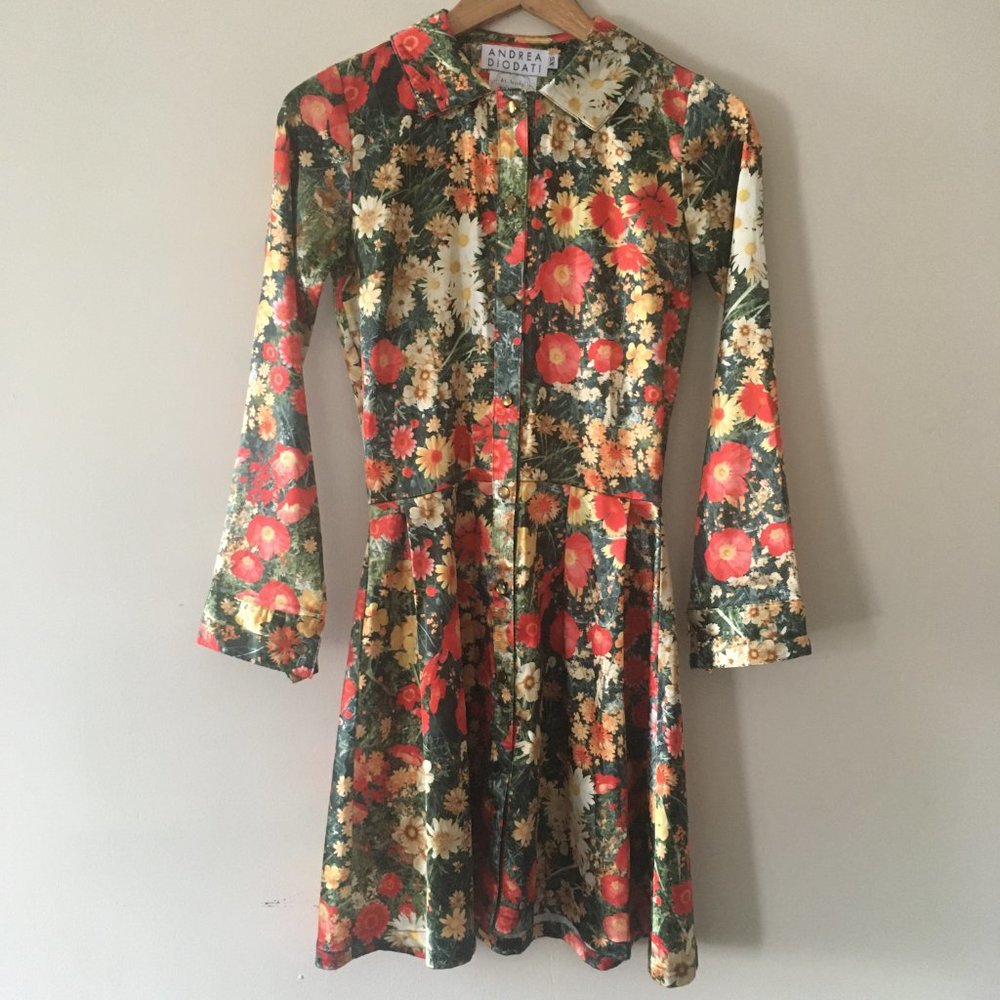 CLOSET CLEAR OUT SALE - Les Jardins Floral Photo Print Dress by Andrea Diodati - Picture 4 of 9